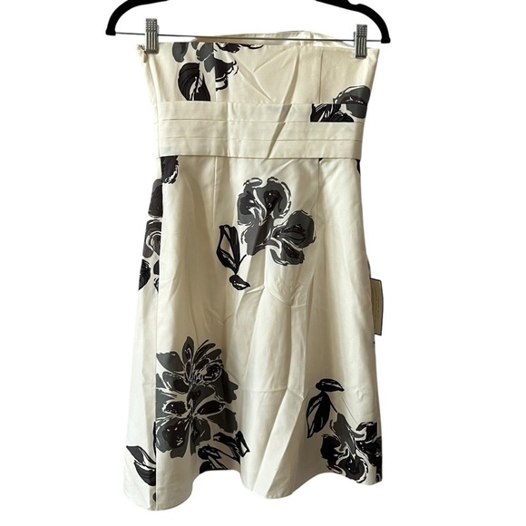 ANN TAYLOR DRESS OP NWT SILK STRAPLESS PROM HOMECOMING WEDDING COCKTAIL ELEGANT - Picture 4 of 13